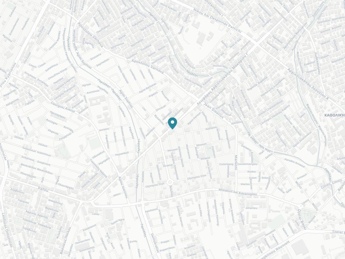 Street map centred on LaBarista Agios Ioannis