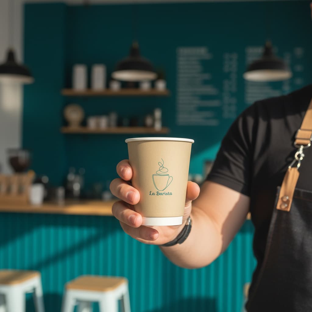 Coffee cup on the LaBarista counter
